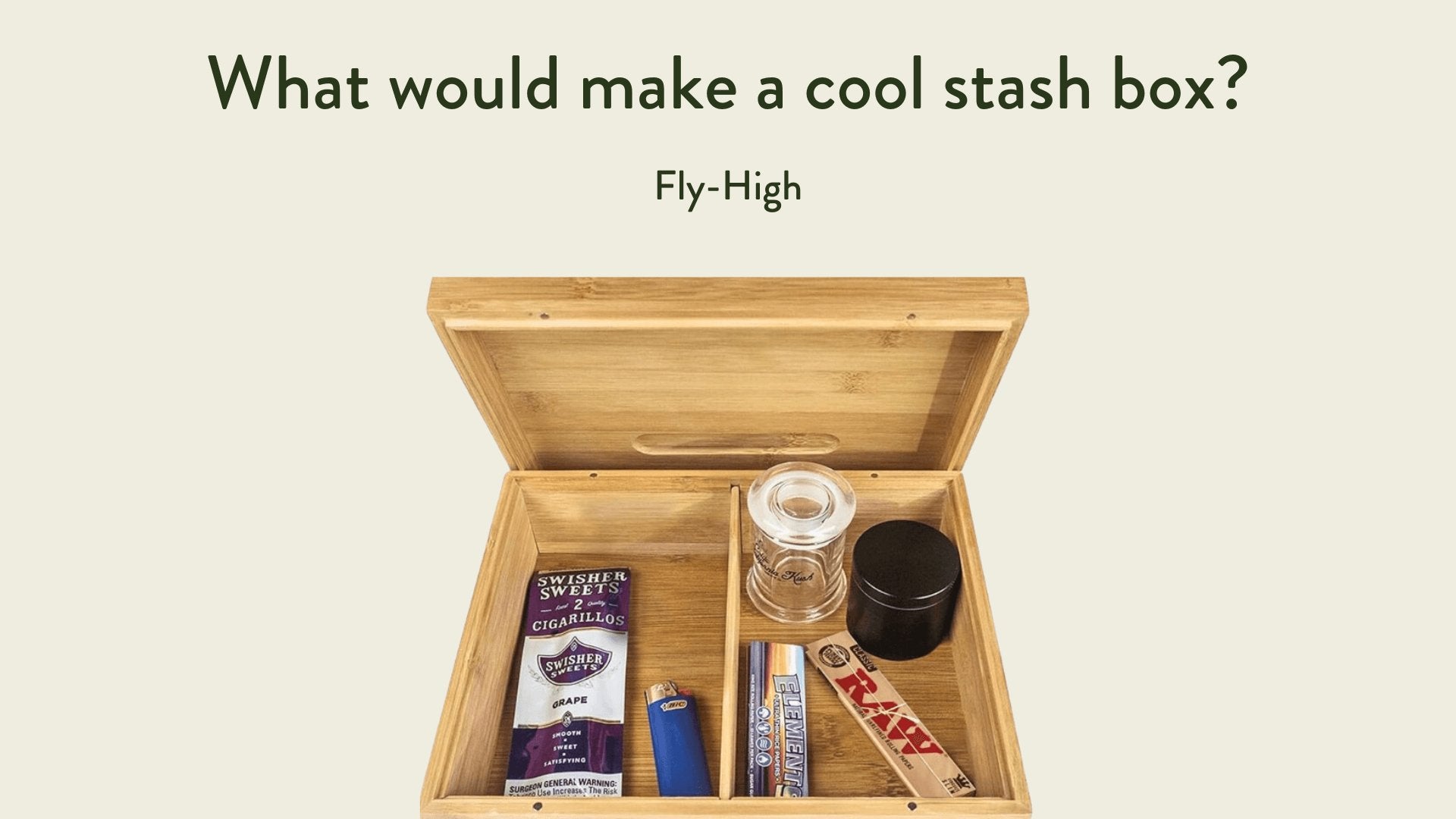 The image showcases a cool stash box.